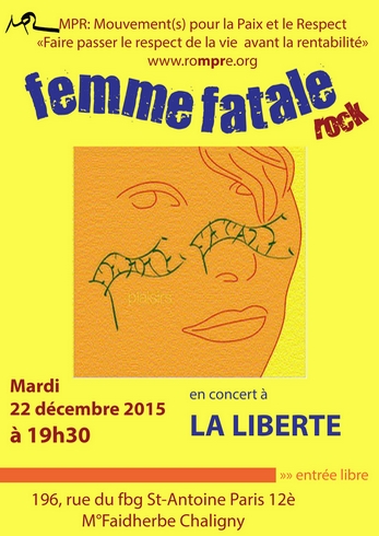FEMME FATALE - LA LIBERTE 22 DECEMBRE 2015