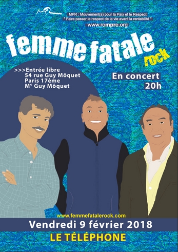 FEMME FATALE - LE TELEPHONE - 9 FEVRIER 2018