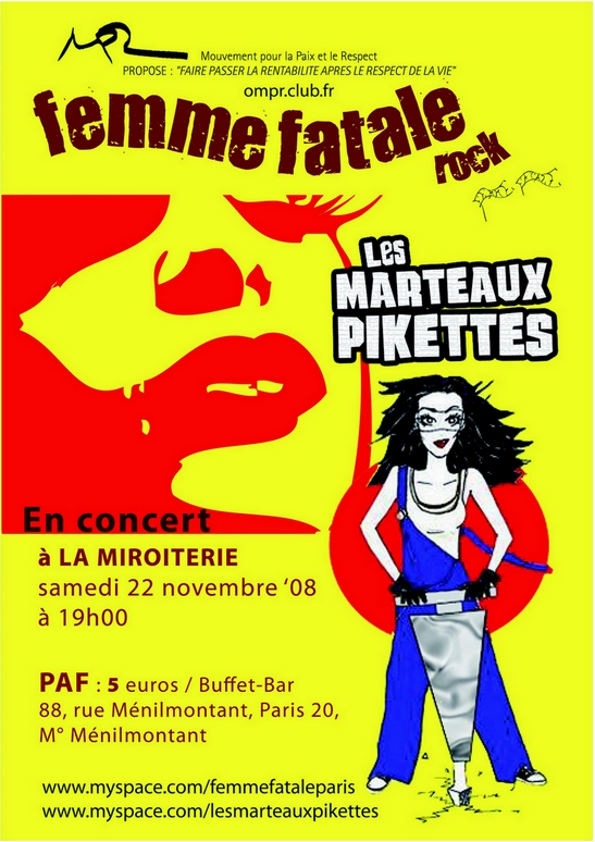 FEMME FATALE - LA MIROITERIE - 22 NOVEMBRE 2008