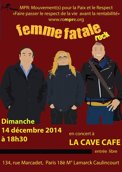 FEMME FATALE - A LA CAVE CAFE - 14 DECEMBRE 2014