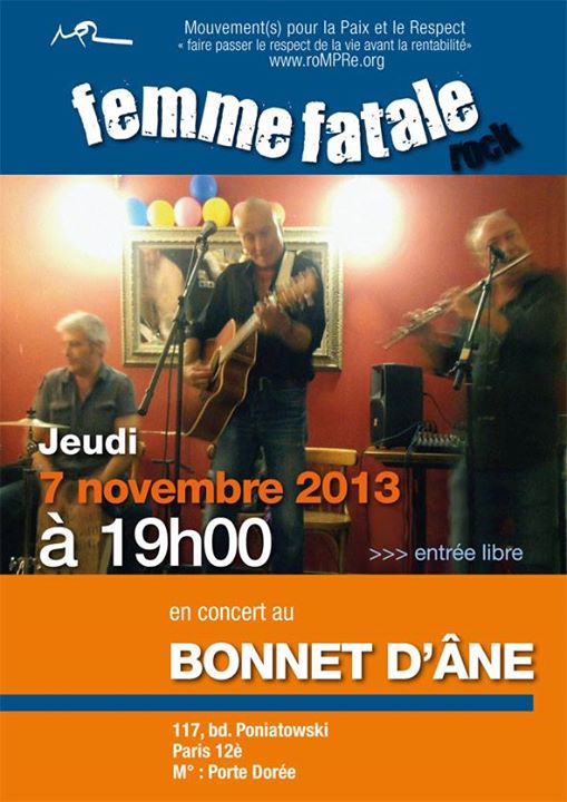 FEMME FATALE - AU BONNET D'ANE - 7 NOVEMBRE 2013