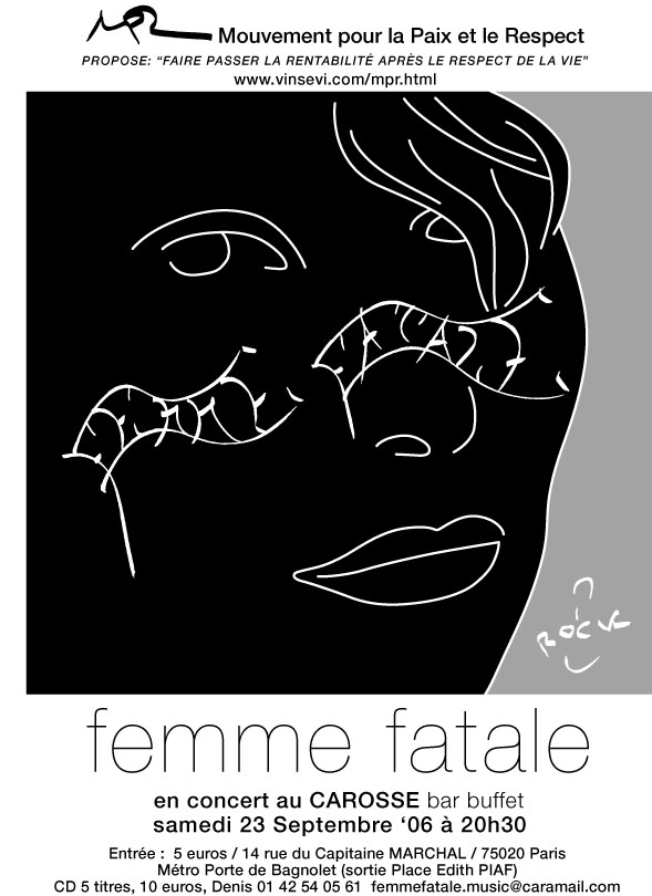 FEMME FATALE - CAROSSE - 23 SEPTEMBRE 2006